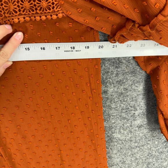 New Linda Anderson Dress Women S Small Brown Shift Short Hook & Eye Long Sleeve - Picture 5 of 7